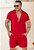 Conjunto Viscose Vermelho Marsala - Imagem 1
