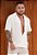 Camisa Linho Texturizada Off White - Imagem 1