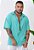 Camisa Oversized Viscose Verde Água - Imagem 1