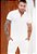 Camiseta Tricot Zíper Branca - Imagem 1