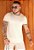 Camiseta Bicolor Tricot Creme - Imagem 1