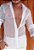 Camisa Manga Longa Renda Branca - Imagem 3
