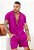 Conjunto Viscose Botão Madeira Fúcsia - Imagem 1