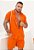 Conjunto Viscose Botão Madeira Laranja - Imagem 1