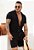 Conjunto Viscose Botão Madeira Preto - Imagem 1