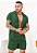 Conjunto Viscose Botão Madeira Verde Militar - Imagem 2
