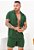 Conjunto Viscose Botão Madeira Verde Militar - Imagem 1