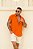 Camisa Viscose Botão Madeira Laranja - Imagem 8