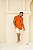 Camisa Viscose Botão Madeira Laranja - Imagem 7
