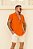 Camisa Viscose Botão Madeira Laranja - Imagem 4