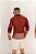 Camisa Manga Longa Renda Vermelho Marsala - Imagem 6