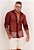 Camisa Manga Longa Renda Vermelho Marsala - Imagem 1