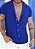 Camisa Viscose Azul Royal - Imagem 4