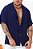 Camisa Oversized Viscose Azul Marinho - Imagem 2