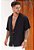 Camisa Oversized Viscose Preta - Imagem 1