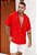 Camisa Oversized Viscose Vermelha - Imagem 1