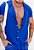 Camisa Viscolinho Azul Royal - Imagem 4