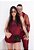 Camisa Tule Manga Longa Vermelho Marsala - Imagem 3