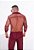 Camisa Tule Manga Longa Vermelho Marsala - Imagem 6