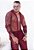 Camisa Tule Manga Longa Vermelho Marsala - Imagem 1