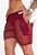 Shorts Renda Vermelho Marsala - Imagem 1