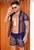 Conjunto Renda Azul Marinho - Imagem 1