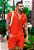 Conjunto Plissado Laranja - Imagem 1