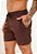 Shorts Tactel Marrom Café - Imagem 1