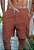 Shorts Cargo Linho Marrom Chocolate - Imagem 3