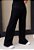 Calça Pantalona Tricot Preta - Imagem 1