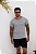 Camiseta Básica Ribana Cinza Mescla - Imagem 5