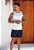 Shorts Linho Azul Marinho - Imagem 4