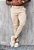Calça Alfaiataria Skinny Bege - Imagem 1