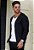 Cardigan Tricot Segunda Pele Preto - Imagem 1