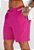 Shorts Plissado Rosa - Imagem 1