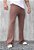 Calça Pantalona Tricot Marrom Cappuccino - Imagem 1