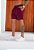 Shorts Linho Vermelho Marsala - Imagem 3