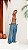 Calça Pantalona Estampada Azul - Imagem 4