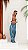 Calça Pantalona Estampada Azul - Imagem 2