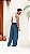 Calça Pantalona Azul Petróleo - Imagem 4