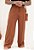 Calça Pantalona Linho Caramelo - Imagem 1