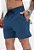 Shorts Linho Azul Petróleo - Imagem 1