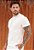 Camiseta Gola Média Texturizada Off White - Imagem 1