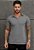 Camiseta Polo Texturizada Cinza Grafite - Imagem 1