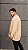 Cardigan Sobretudo Tricot Bege - Imagem 4