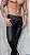 Calça Skinny Couro Preta - Imagem 3