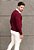 Suéter Tricot Gola V Vermelho Marsala - Imagem 5
