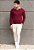 Suéter Tricot Gola V Vermelho Marsala - Imagem 4