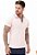 Camiseta Polo Texturizada Rosa Bebê - Imagem 1