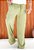 Calça Pantalona Cargo Verde Cana - Imagem 1